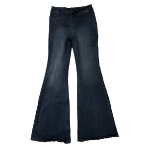Vanilla Star Jeans Women's Size 3 Denim Blue Flare Mid Rise Juniors (28x32)